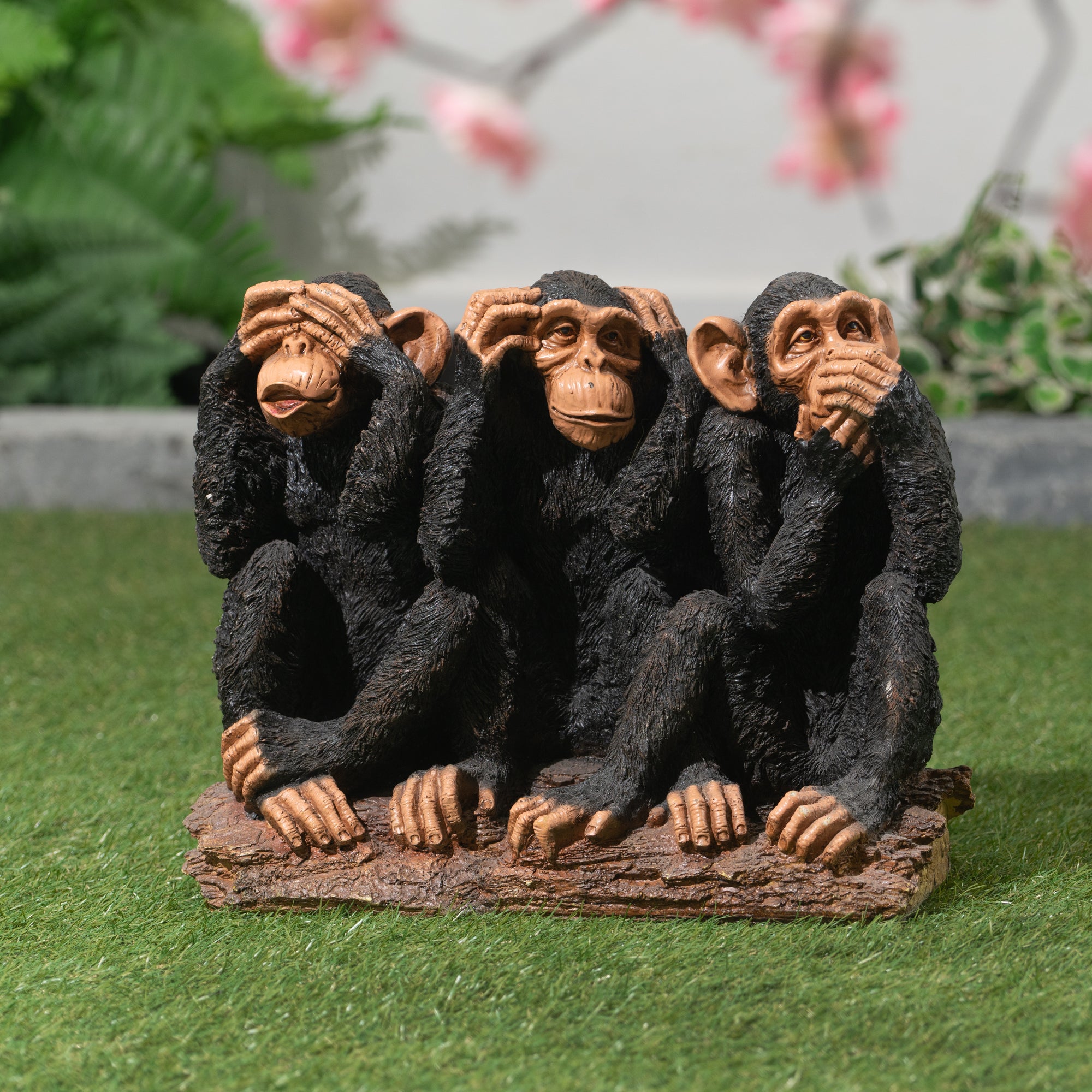 Monkey See, Hear and Speak No Evil Statue - Home Decor - Hi-Line 