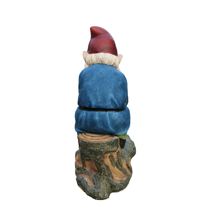 75616-07 - Blue Muse: Pensive Polyresin Thinking Gnome Figurine Hi-Line Gift Ltd.