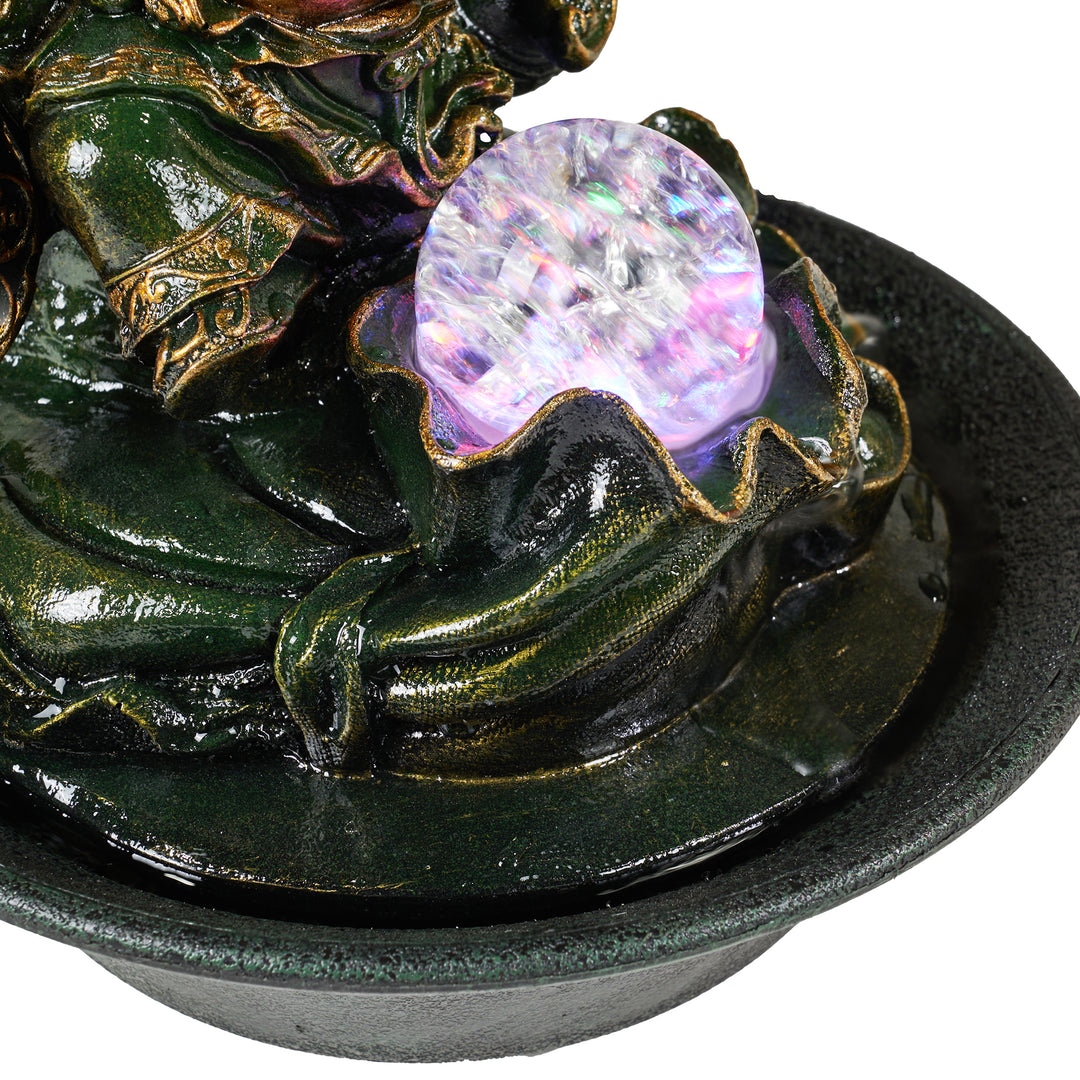 LED Fountain-Lucky Buddha With Spinning Ball HI-LINE GIFT LTD.
