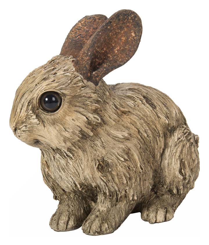 Rabbit-Small-Driftwood Look Statue HI-LINE GIFT LTD.