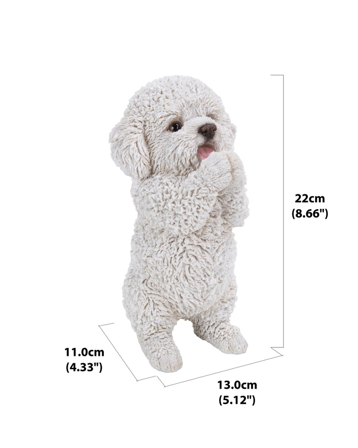 Poodle Puppy Playing Statue HI-LINE GIFT LTD.