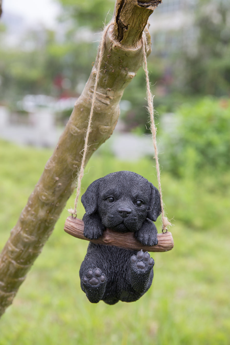 Pet Pals - Hanging black lab puppy statue HI-LINE GIFT LTD.