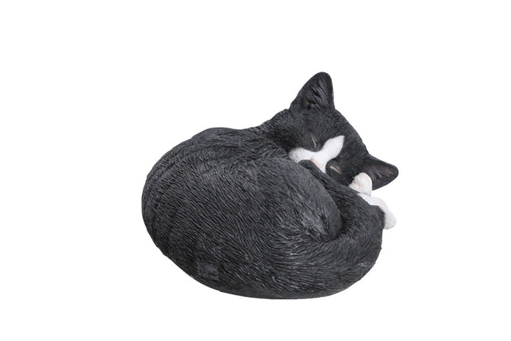 Black/White Cat Sleeping Lying Down HI-LINE GIFT LTD.