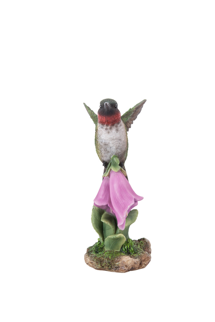 Hummingbird On Foxglove Statue HI-LINE GIFT LTD.