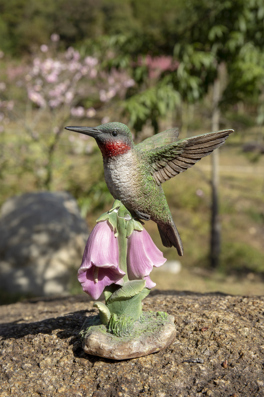 Hummingbird On Foxglove Statue HI-LINE GIFT LTD.