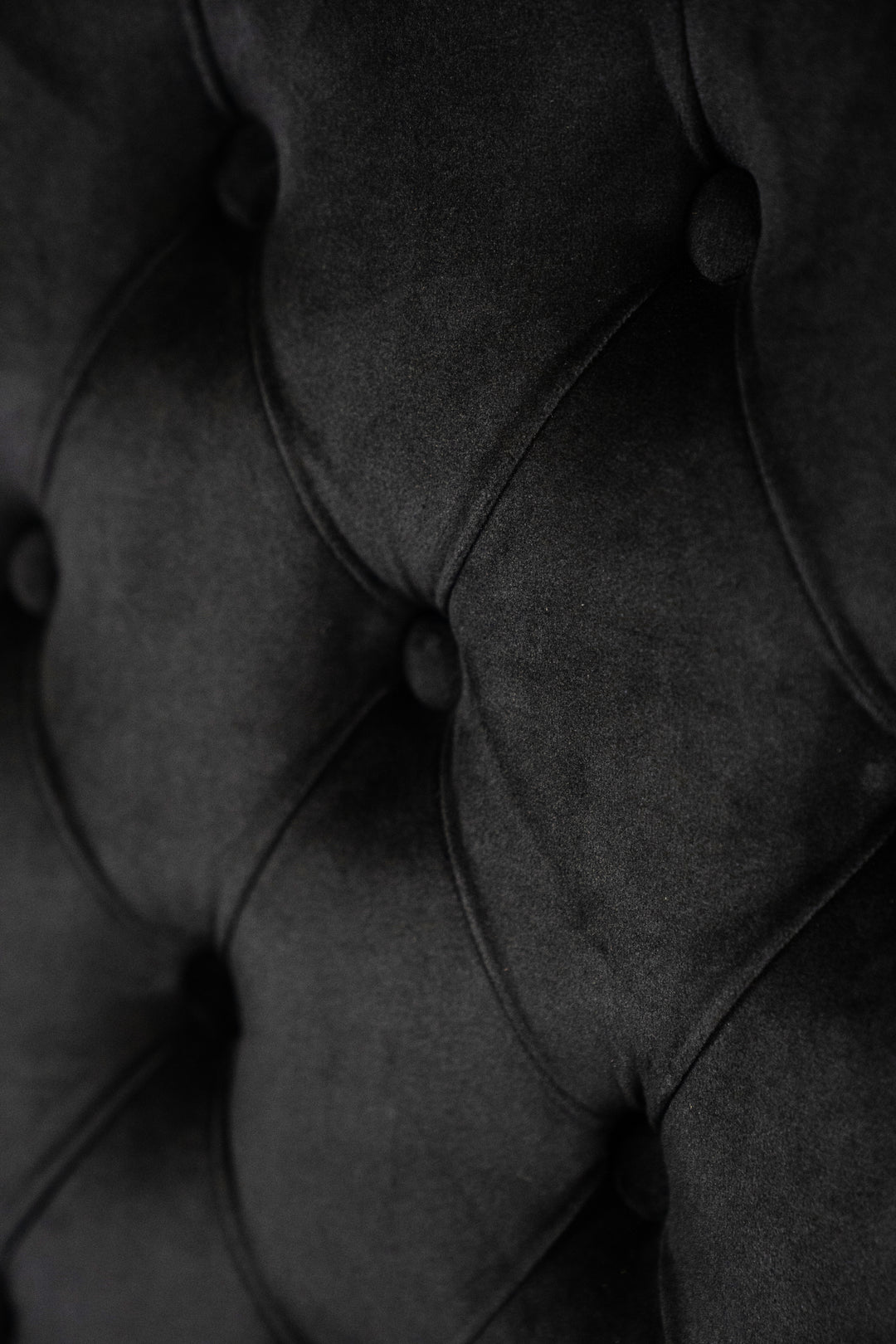 Black Velvet Button-Tufted Dining Chair With  Metal Legs - Set Of 2 HI-LINE GIFT LTD.