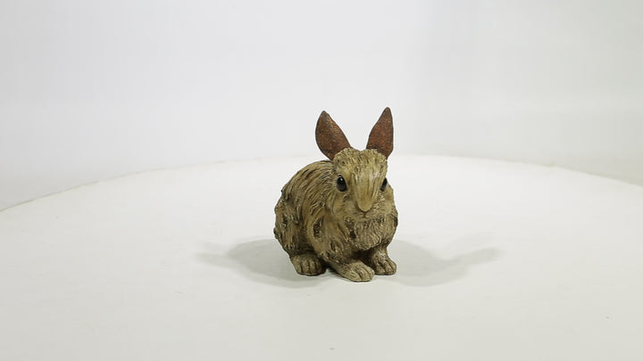 Rabbit-Small-Driftwood Look Statue