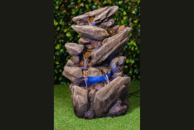 Winter Garden Layers: Mixing Metal, Stone, and Light for Dimensional Décor