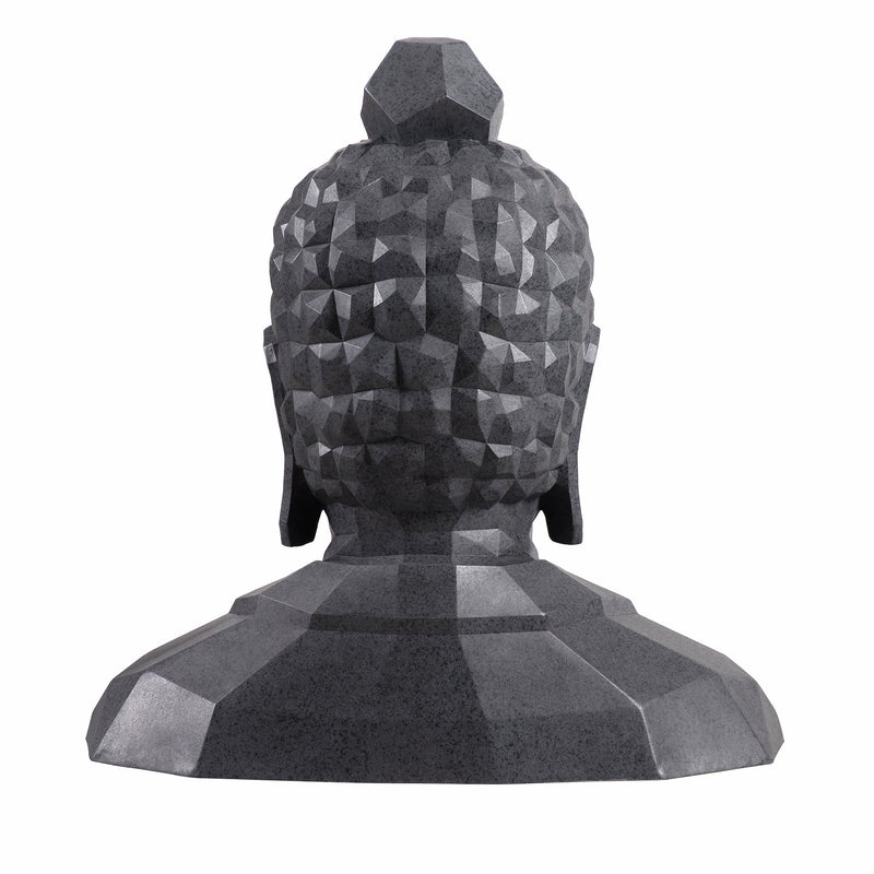77193 - Geometric Buddha Head Garden Statue Modern Style Home Decor Hi-Line Gift Ltd.