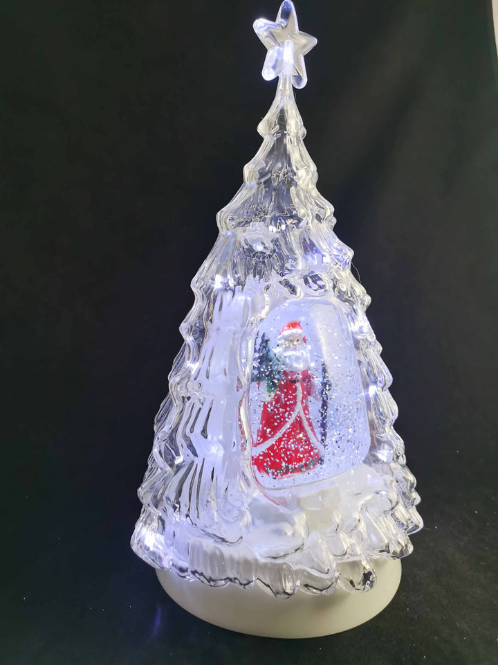 LED Clear Tree with Santa HI-LINE GIFT LTD.