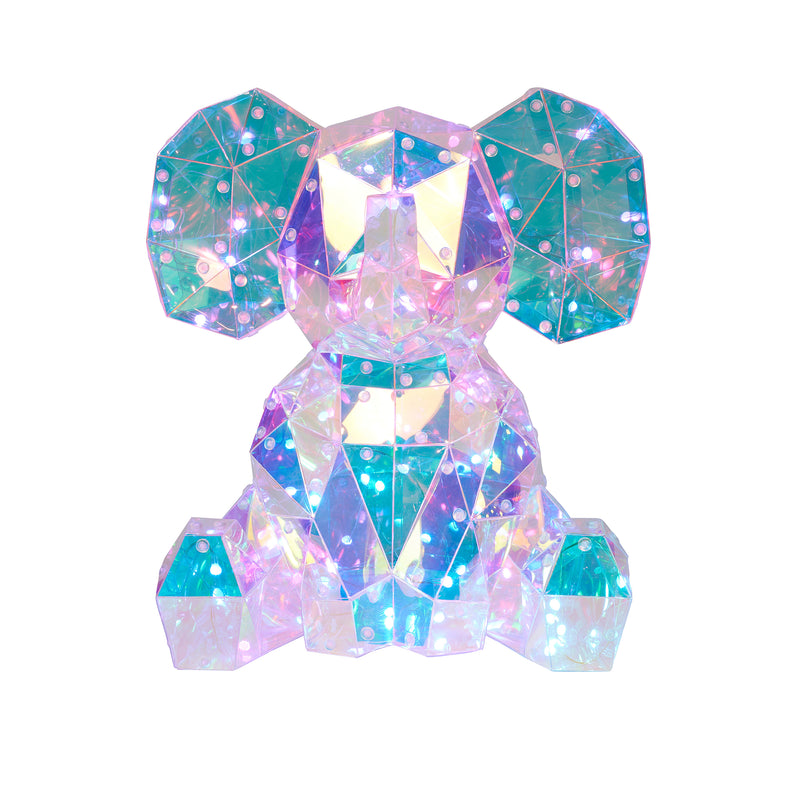37300-B - Majestic PET Elephant LED Lights: Radiant RGB Glow with USB Power Hi-Line Gift Ltd.