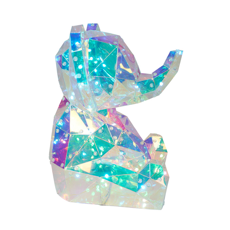 37300-B - Majestic PET Elephant LED Lights: Radiant RGB Glow with USB Power Hi-Line Gift Ltd.