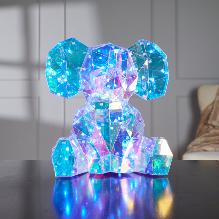 37300-B - Majestic PET Elephant LED Lights: Radiant RGB Glow with USB Power Hi-Line Gift Ltd.