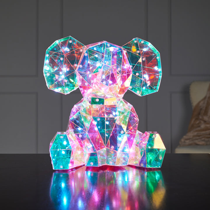 37300-B - Majestic PET Elephant LED Lights: Radiant RGB Glow with USB Power Hi-Line Gift Ltd.