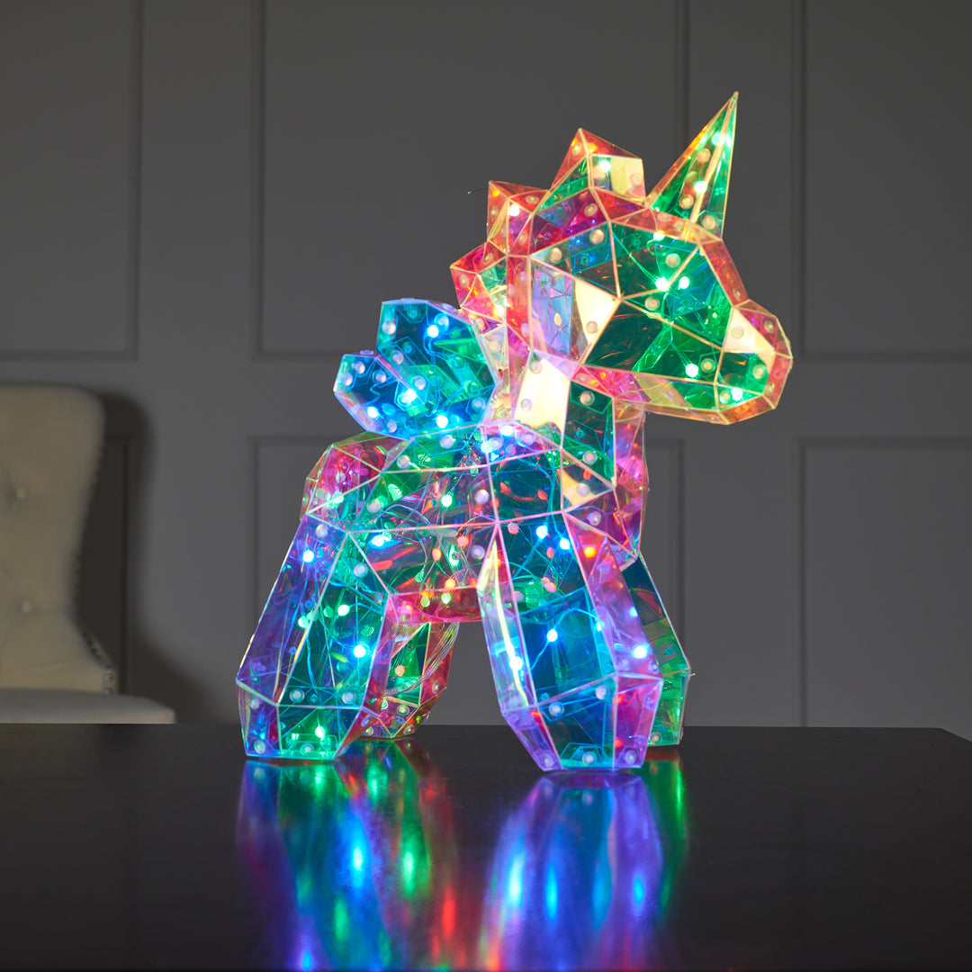 37300-C - Enchanting PET Unicorn LED Lights: Vibrant RGB Glow with USB Power Hi-Line Gift Ltd.