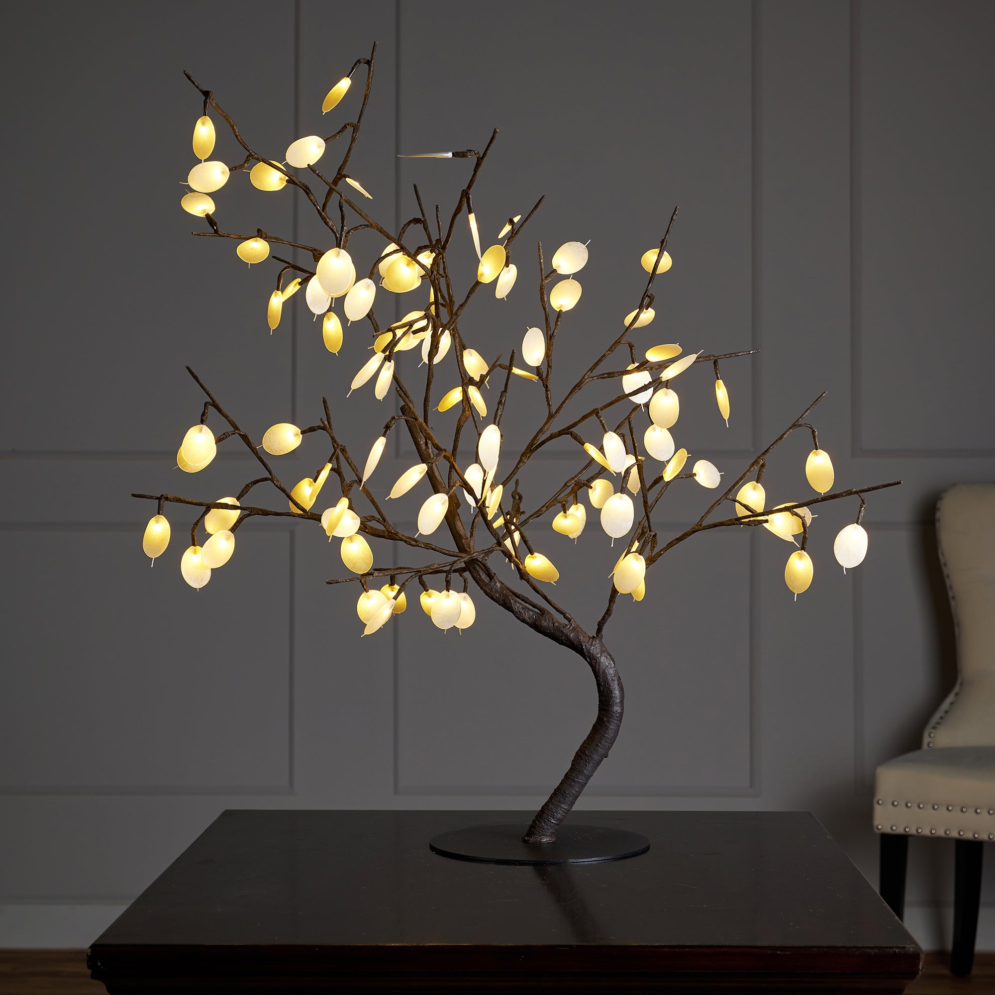 bonsai tree with led lights Silver Dollar Bonsai Tree - 96 Led - Home Decor