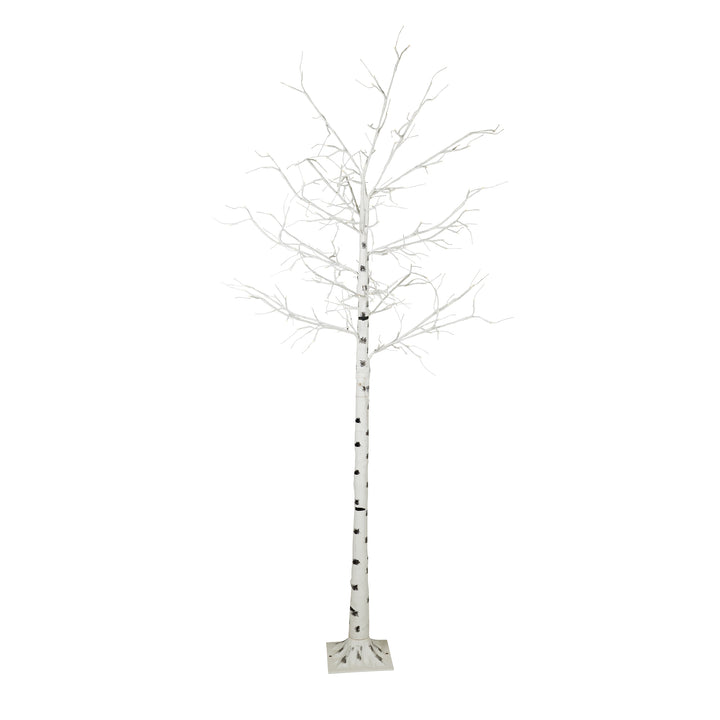 LED Birch Tree On Metal Base With 8 Lighting Modes - 94 Inch High HI-LINE GIFT LTD.