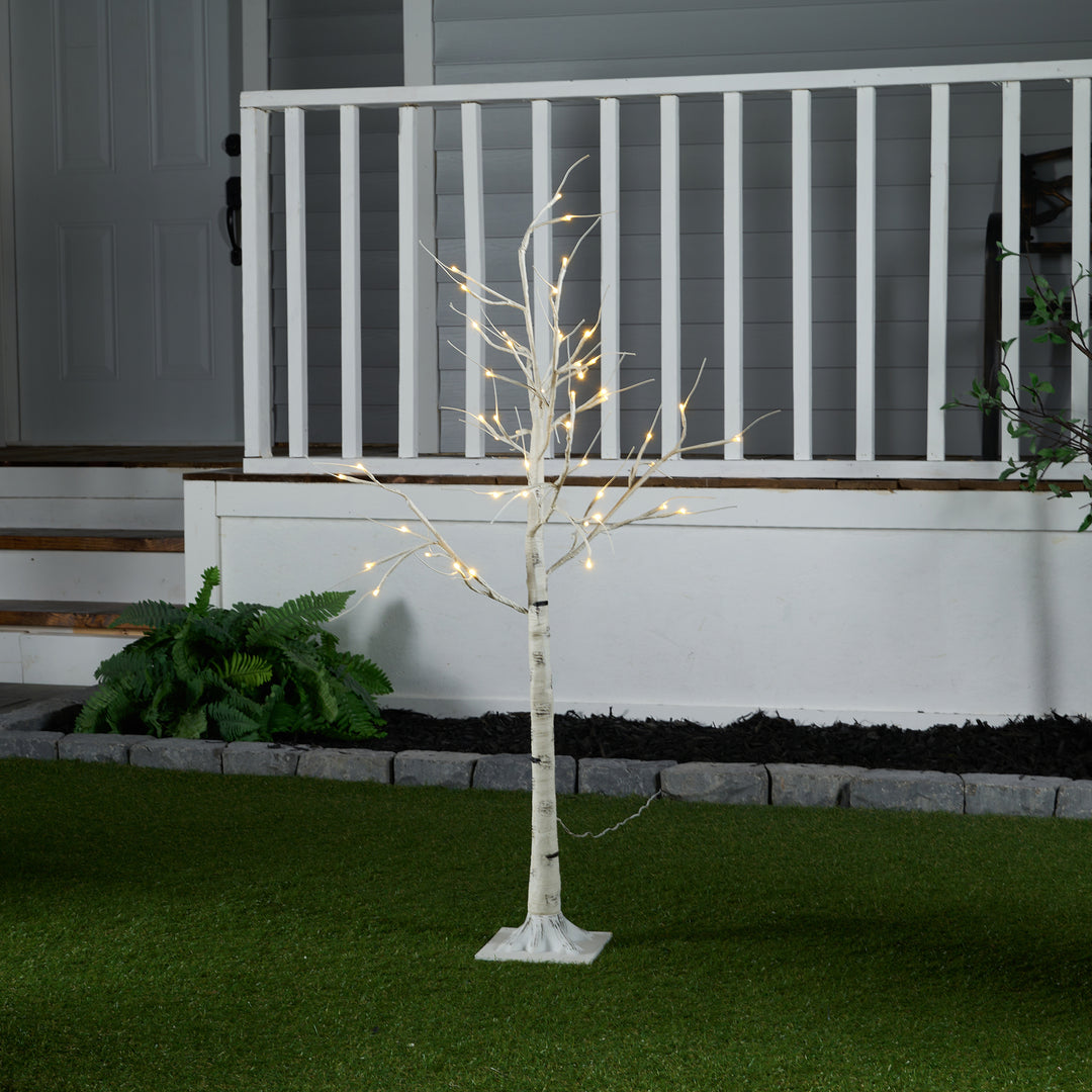 Birch Tree on Metal Base For Indoor and Outdoor HI-LINE GIFT LTD.
