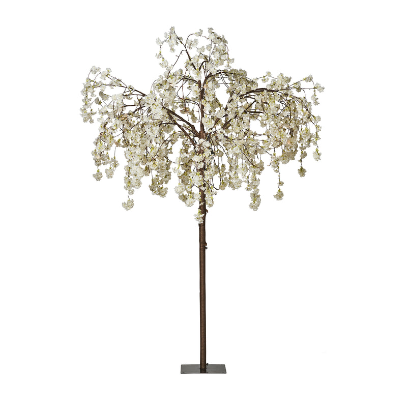 White Cherry Blossom Tree With Warm White LEDs HI-LINE GIFT LTD.
