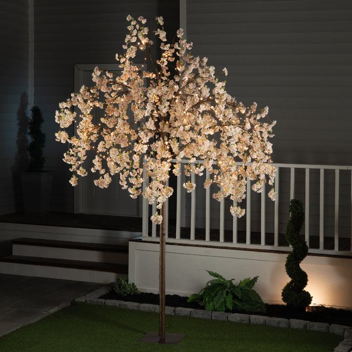 Large Pink Cherry Blossom Tree With  288 Warm White Led HI-LINE GIFT LTD.