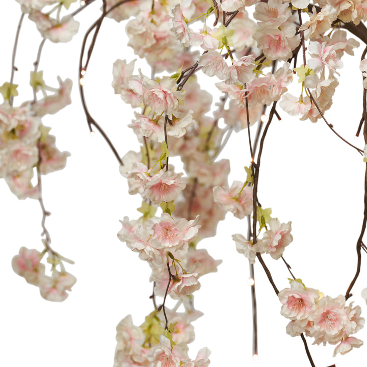Medium Pink Cherry Blossom Tree With  84 Warm White Led HI-LINE GIFT LTD.