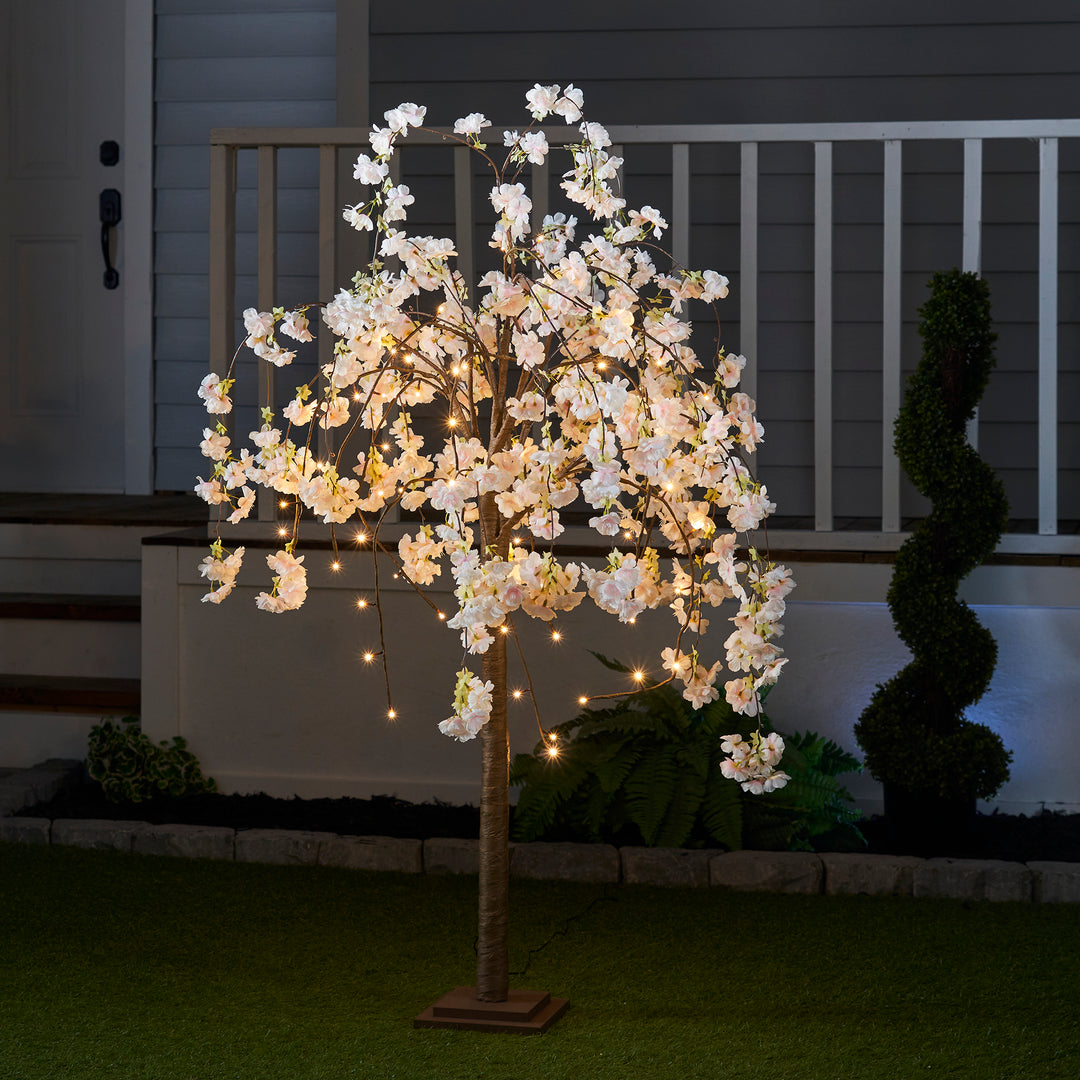 Small Pink Cherry Blossom Tree With  66 Warm White Led HI-LINE GIFT LTD.