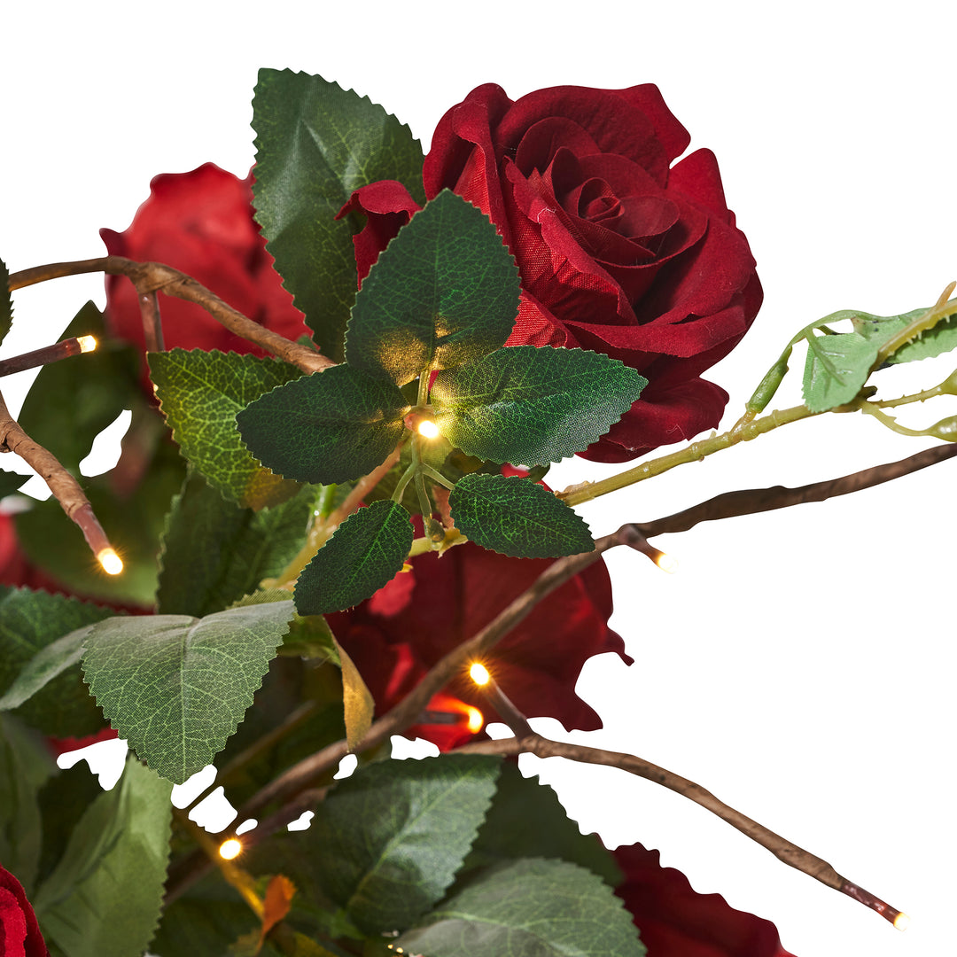 Small Red Rose Tree With  48 Warm White Led HI-LINE GIFT LTD.