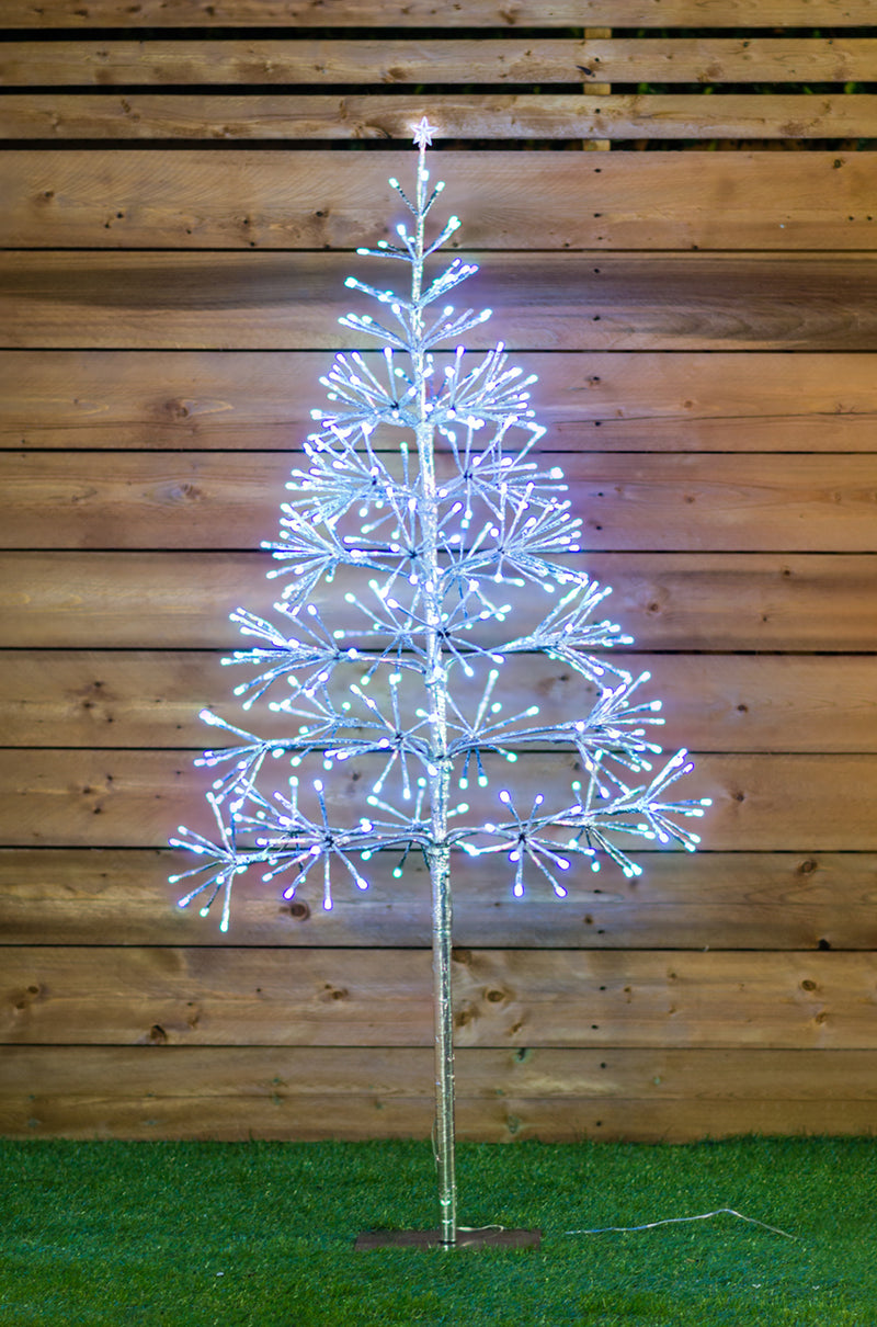Silver Tree With  380 White Sparkling Led HI-LINE GIFT LTD.