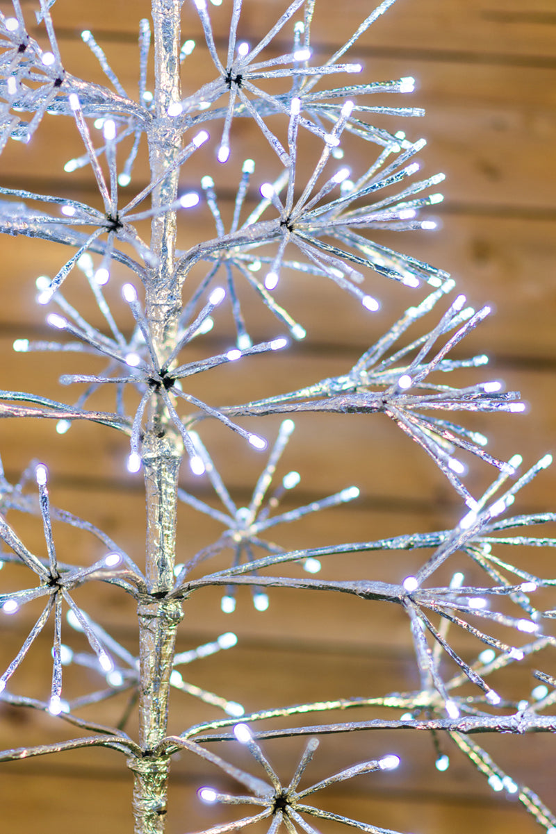 Silver Tree With  380 White Sparkling Led HI-LINE GIFT LTD.