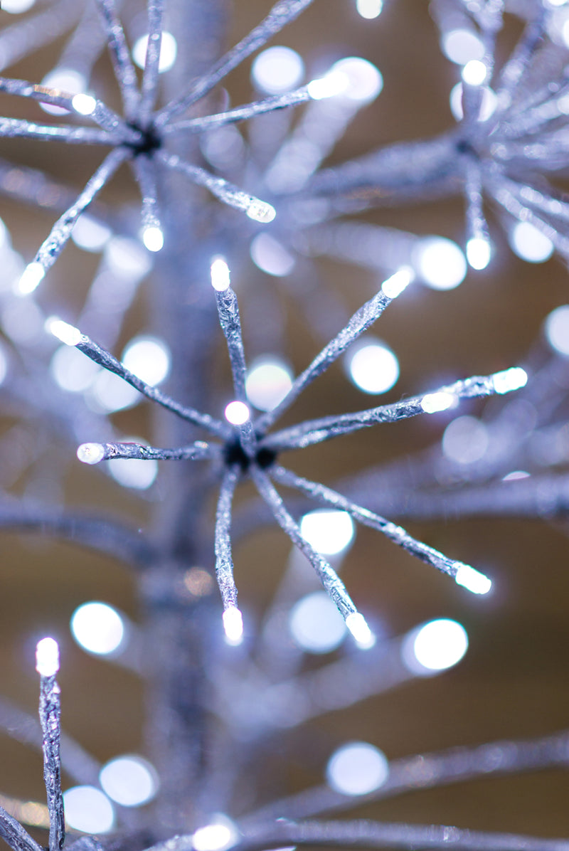 Silver Tree With  380 White Sparkling Led HI-LINE GIFT LTD.