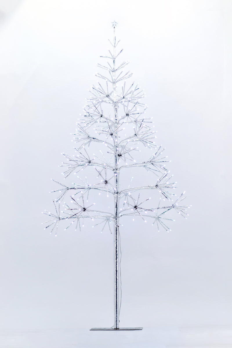 Silver Tree With  380 White Sparkling Led HI-LINE GIFT LTD.