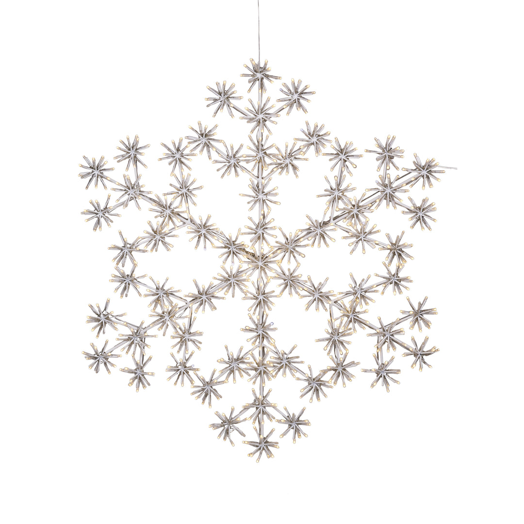 Cluster Snowflake Light With  804 Warm White Sparkling LEDs HI-LINE GIFT LTD.