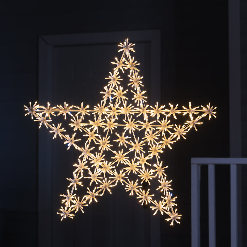 37459-B-L - Mesmerizing 732 LED White Metal Snowflake Star Light Hi-Line Gift Ltd.