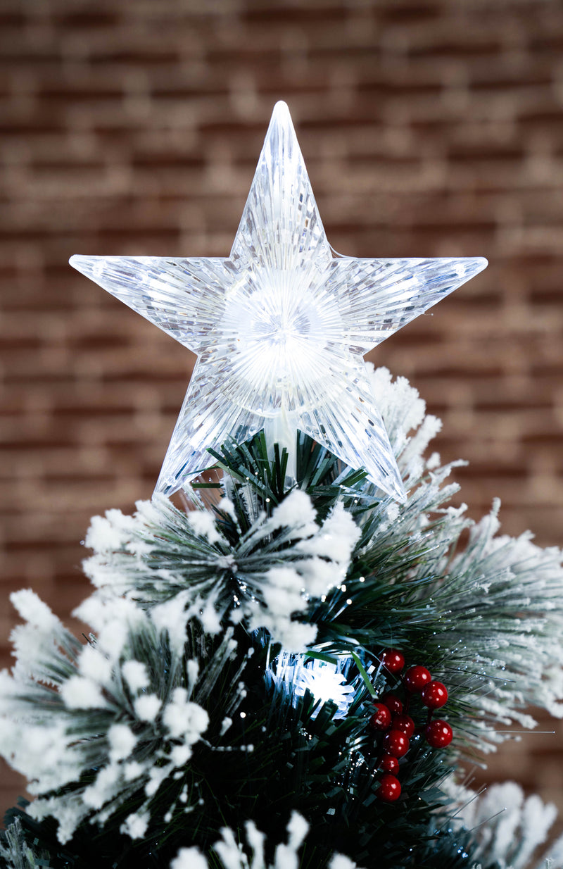 Christmas Tree Fiber Optic With Corns & Berries HI-LINE GIFT LTD.