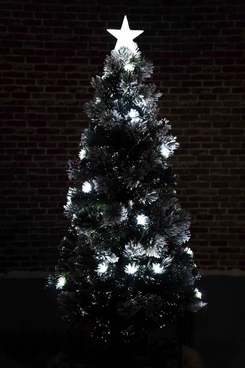 Christmas Tree Fiber Optic With Corns & Berries HI-LINE GIFT LTD.