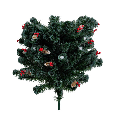 37495-L6 - Green Frosted Christmas Tree - Multicolor Cones Hi-Line Gift Ltd.