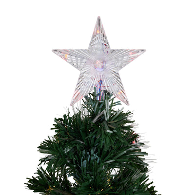 37495-M6 - Green Christmas Tree with Star - Multicolor Lights Hi-Line Gift Ltd.