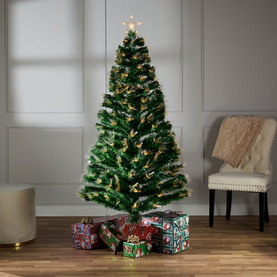37495-P6 - Christmas Tree with Warm Fiber Lights Hi-Line Gift Ltd.