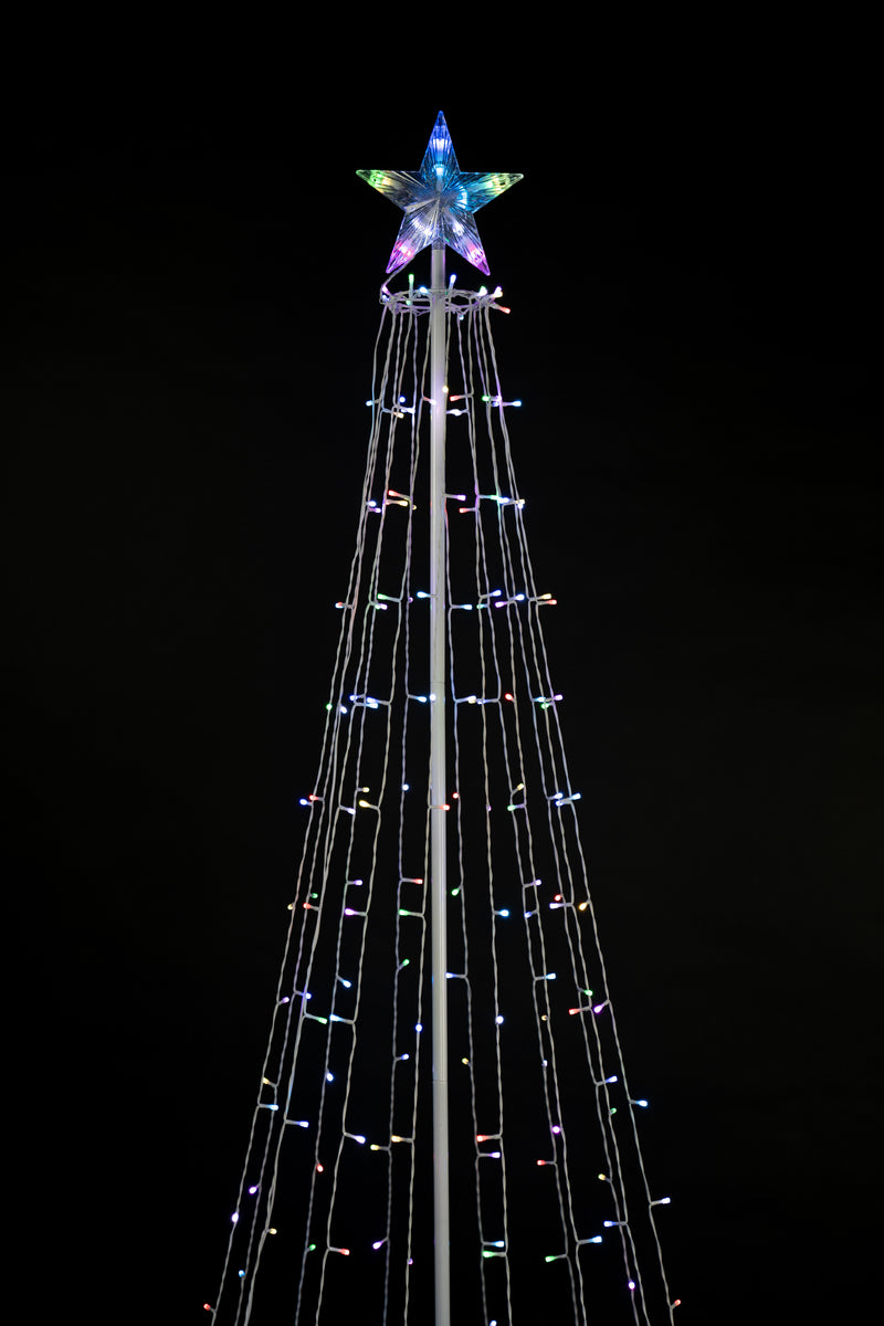 Multi-Function Timed Led Tree - 252 RGB LEDs HI-LINE GIFT LTD.