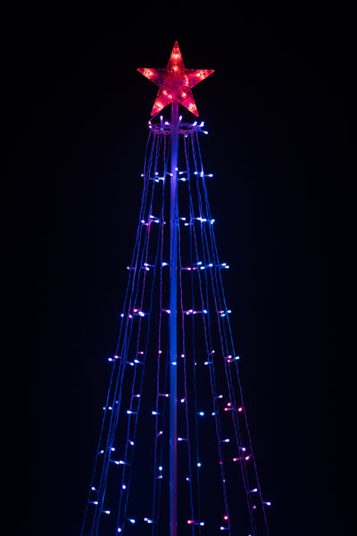 Multi-Function Timed Led Tree - 252 RGB LEDs HI-LINE GIFT LTD.