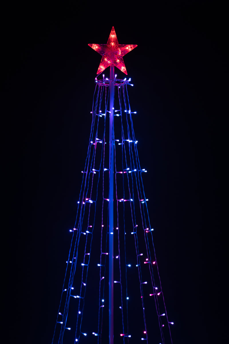 Multi-Function Timed Led Tree - 252 RGB LEDs HI-LINE GIFT LTD.