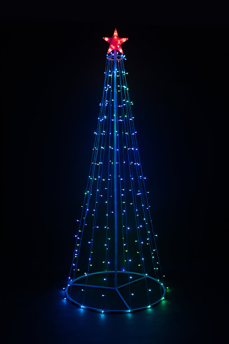 Multi-Function Timed Led Tree - 252 RGB LEDs HI-LINE GIFT LTD.