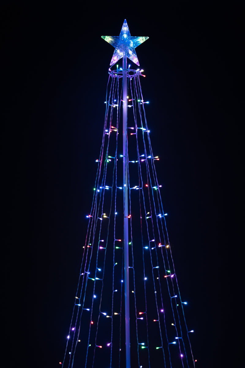 Multi-Function Timed Led Tree - 252 RGB LEDs HI-LINE GIFT LTD.