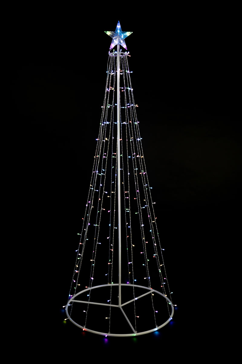 Multi-Function Timed Led Tree - 252 RGB LEDs HI-LINE GIFT LTD.