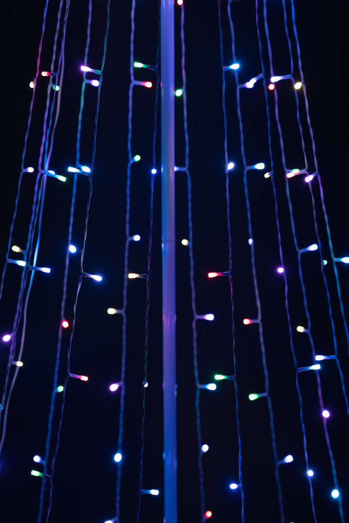 Multi-Function Timed Led Tree - 252 RGB LEDs HI-LINE GIFT LTD.