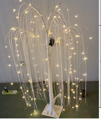 White Willow Tree W/ 216 Warm White LEDs - 4 Feet High HI-LINE GIFT LTD.