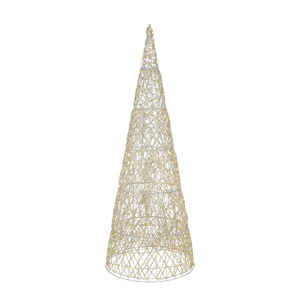 37522-L - Twinkling 1450 LED Christmas Cone Tree with Warm White & Cold White Lights HI-LINE GIFT