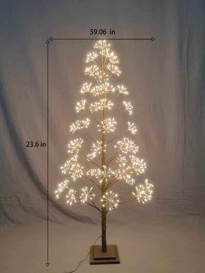 37524-BR-M - 5ft Brown LED Cluster Tree with 720 Warm White LEDs Indoor Use Only Hi-Line Gift Ltd.