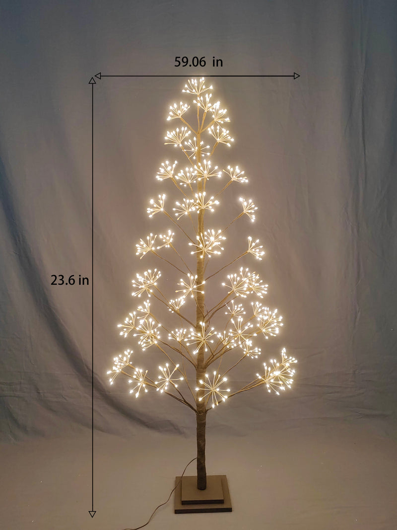 37524-BR-M - 5ft Brown LED Cluster Tree with 720 Warm White LEDs Indoor Use Only Hi-Line Gift Ltd.