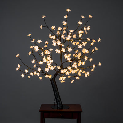 Floral Lights-Cherry Blossom Tree with 160 Warm White LED's - 4 Feet High HI-LINE GIFT LTD.